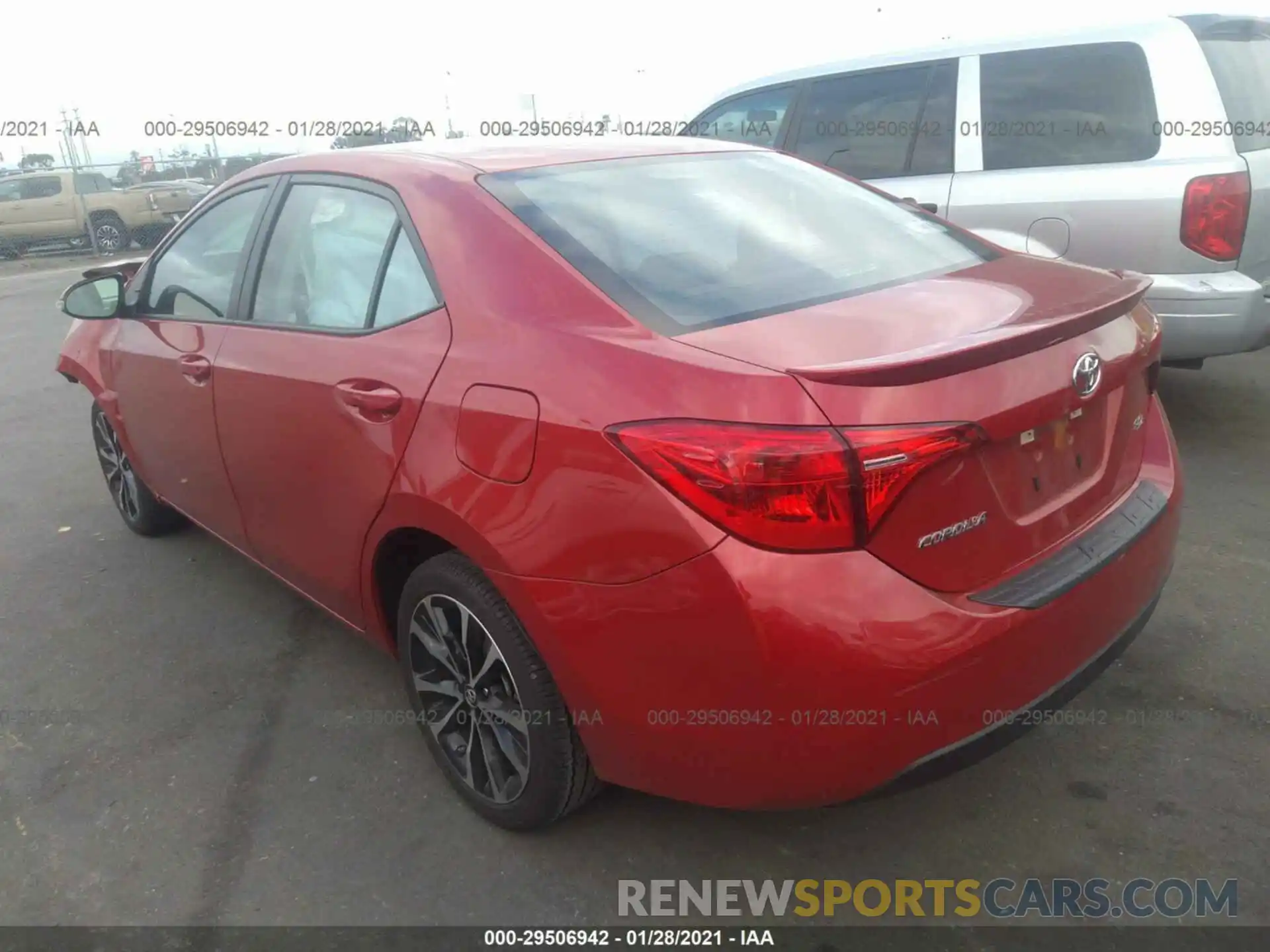 3 Photograph of a damaged car 5YFBURHE4KP921499 TOYOTA COROLLA 2019