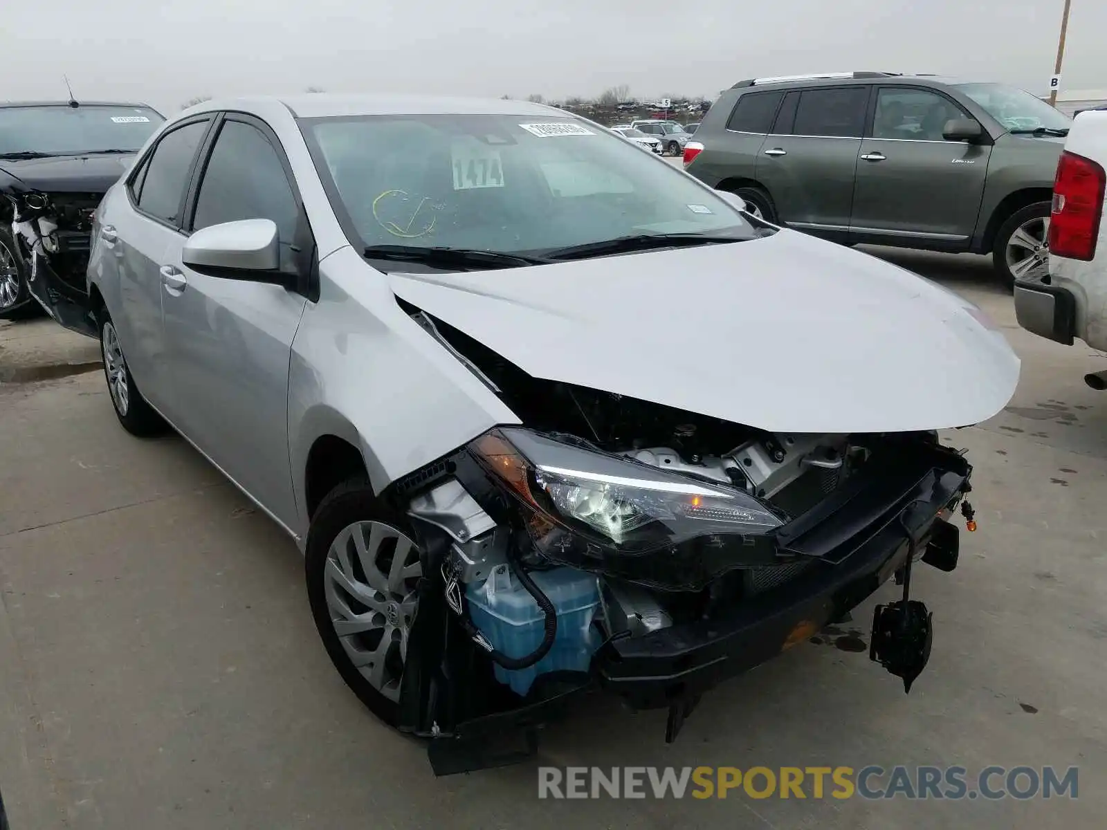 1 Photograph of a damaged car 5YFBURHE4KP921762 TOYOTA COROLLA 2019