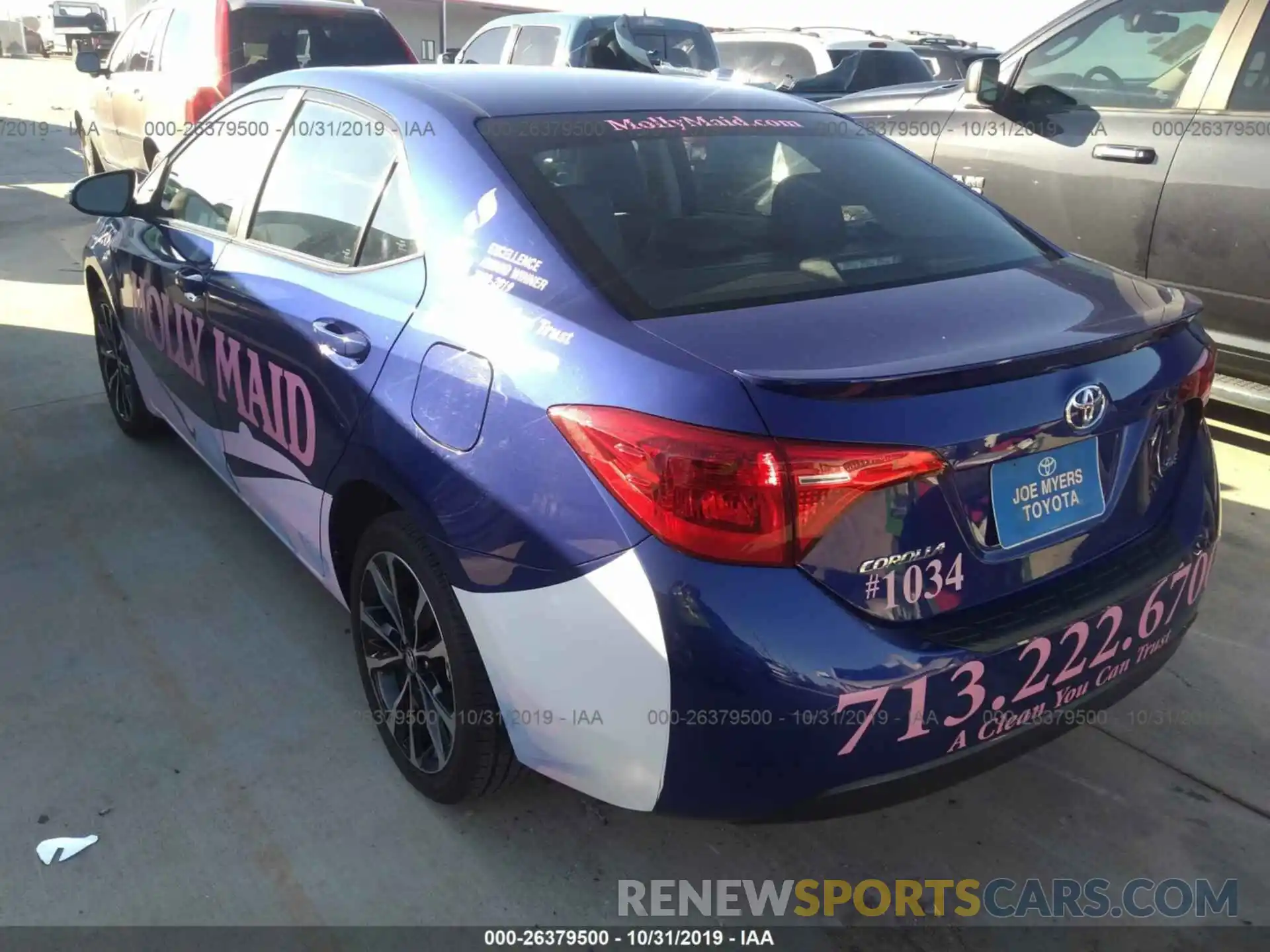 3 Photograph of a damaged car 5YFBURHE4KP921924 TOYOTA COROLLA 2019