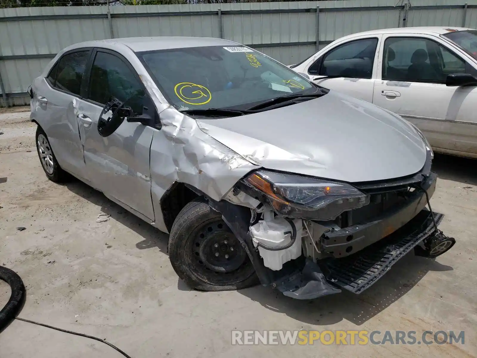 1 Photograph of a damaged car 5YFBURHE4KP922264 TOYOTA COROLLA 2019