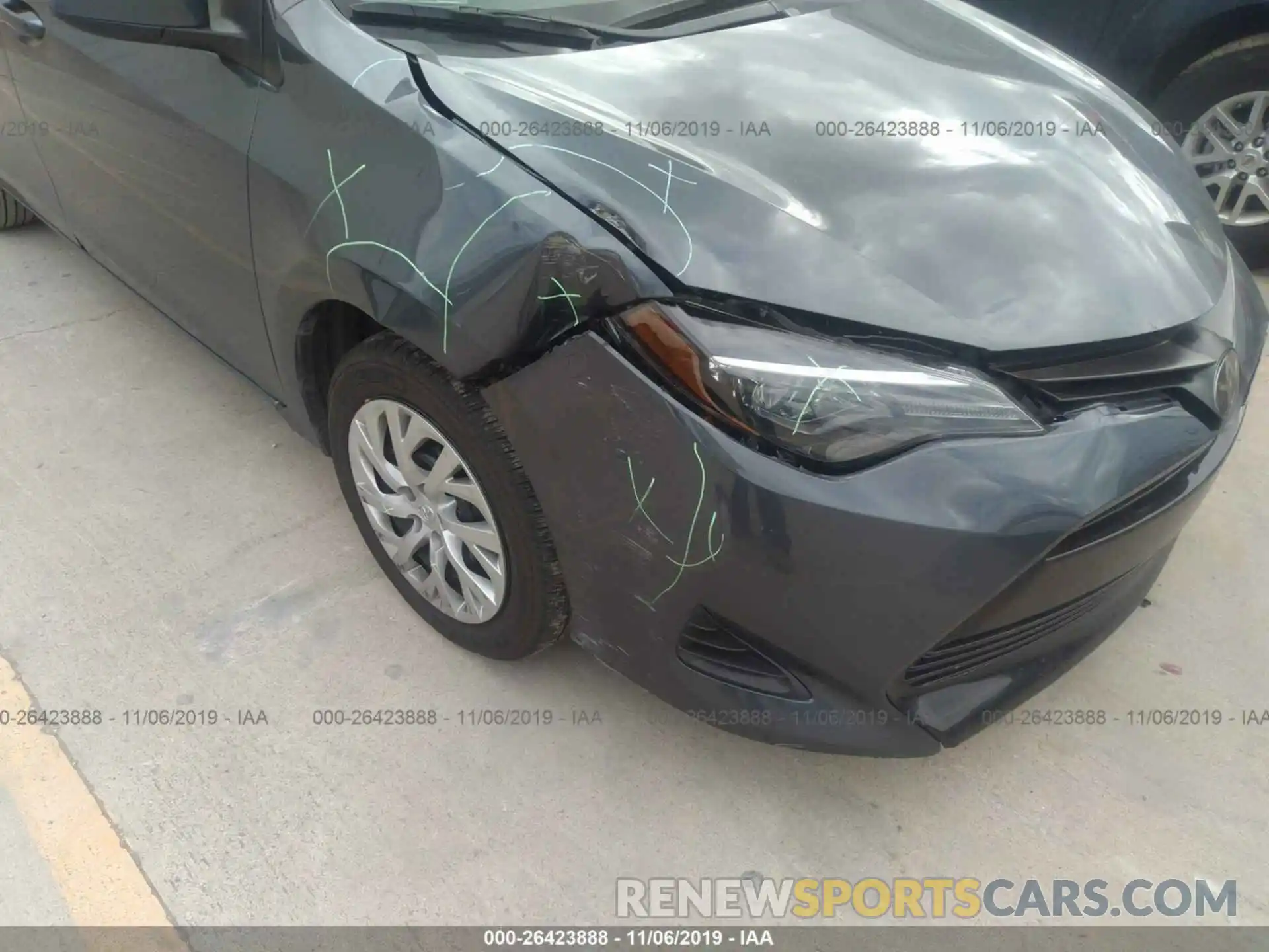 6 Photograph of a damaged car 5YFBURHE4KP922281 TOYOTA COROLLA 2019