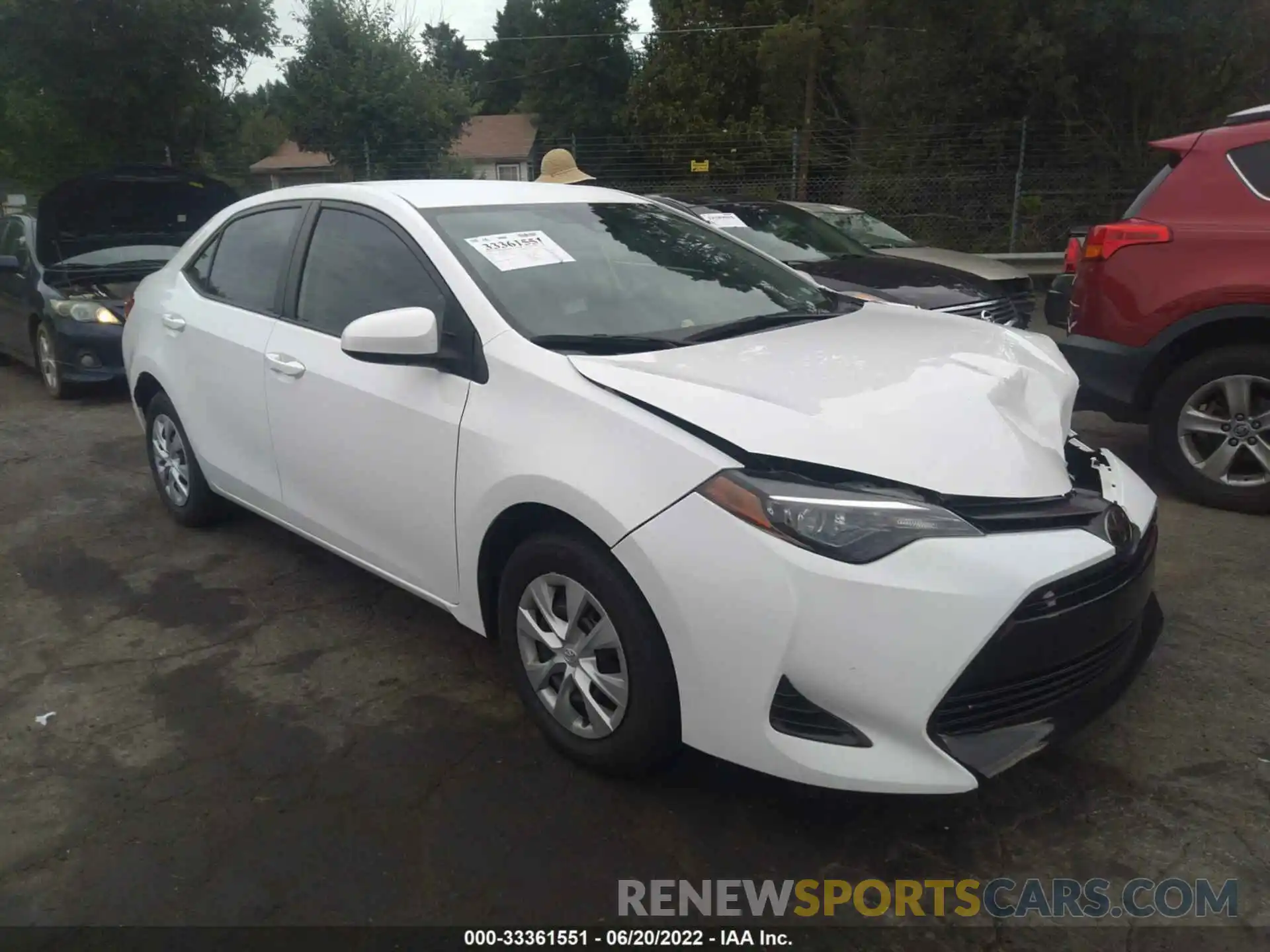 1 Photograph of a damaged car 5YFBURHE4KP922815 TOYOTA COROLLA 2019