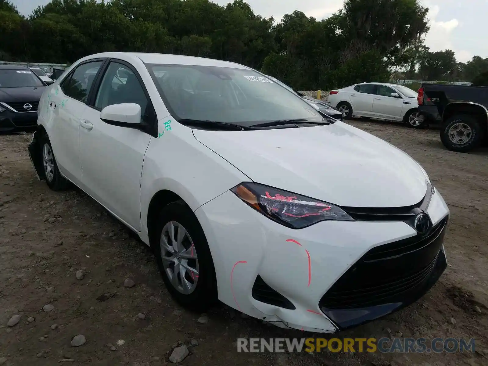 1 Photograph of a damaged car 5YFBURHE4KP923639 TOYOTA COROLLA 2019