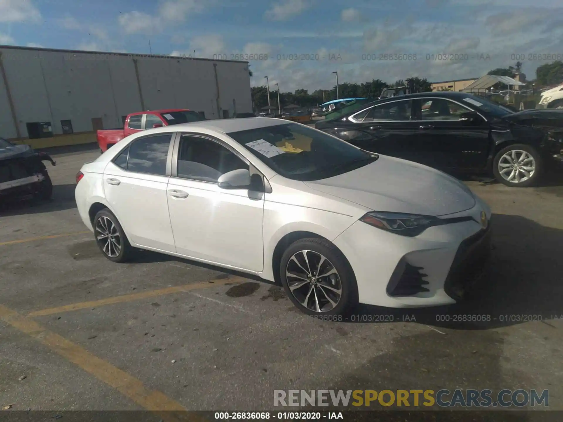 1 Photograph of a damaged car 5YFBURHE4KP924080 TOYOTA COROLLA 2019