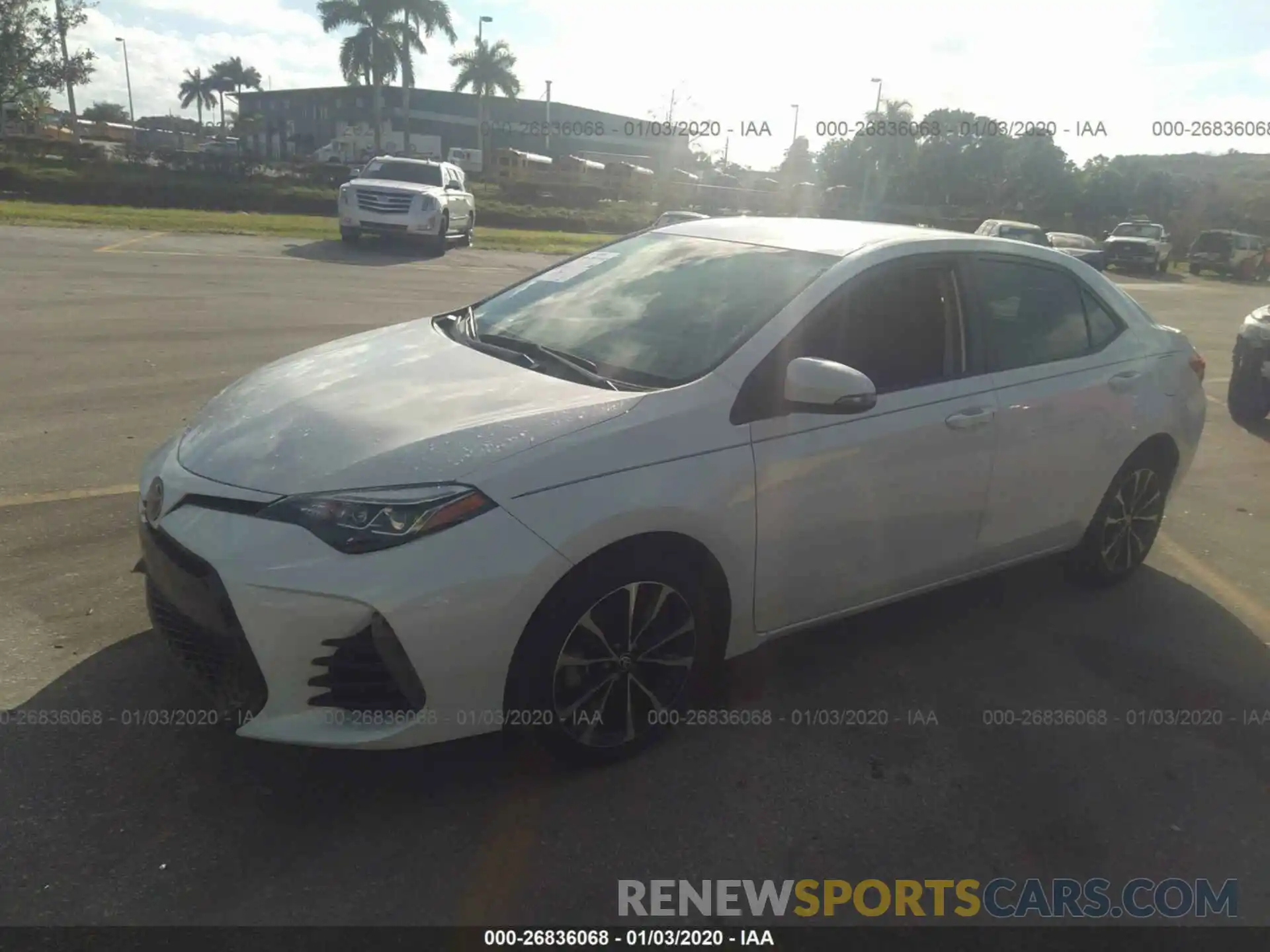 2 Photograph of a damaged car 5YFBURHE4KP924080 TOYOTA COROLLA 2019