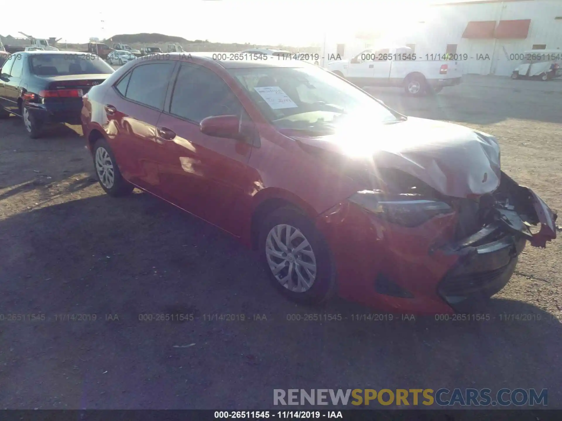 1 Photograph of a damaged car 5YFBURHE4KP924290 TOYOTA COROLLA 2019