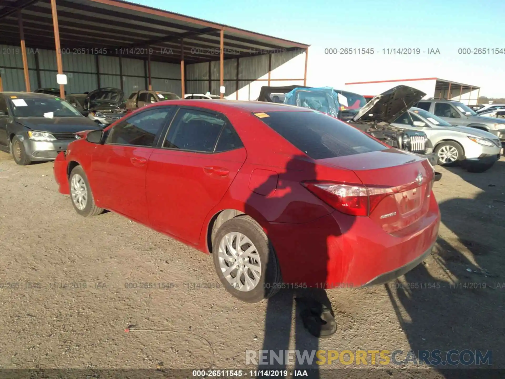 3 Photograph of a damaged car 5YFBURHE4KP924290 TOYOTA COROLLA 2019