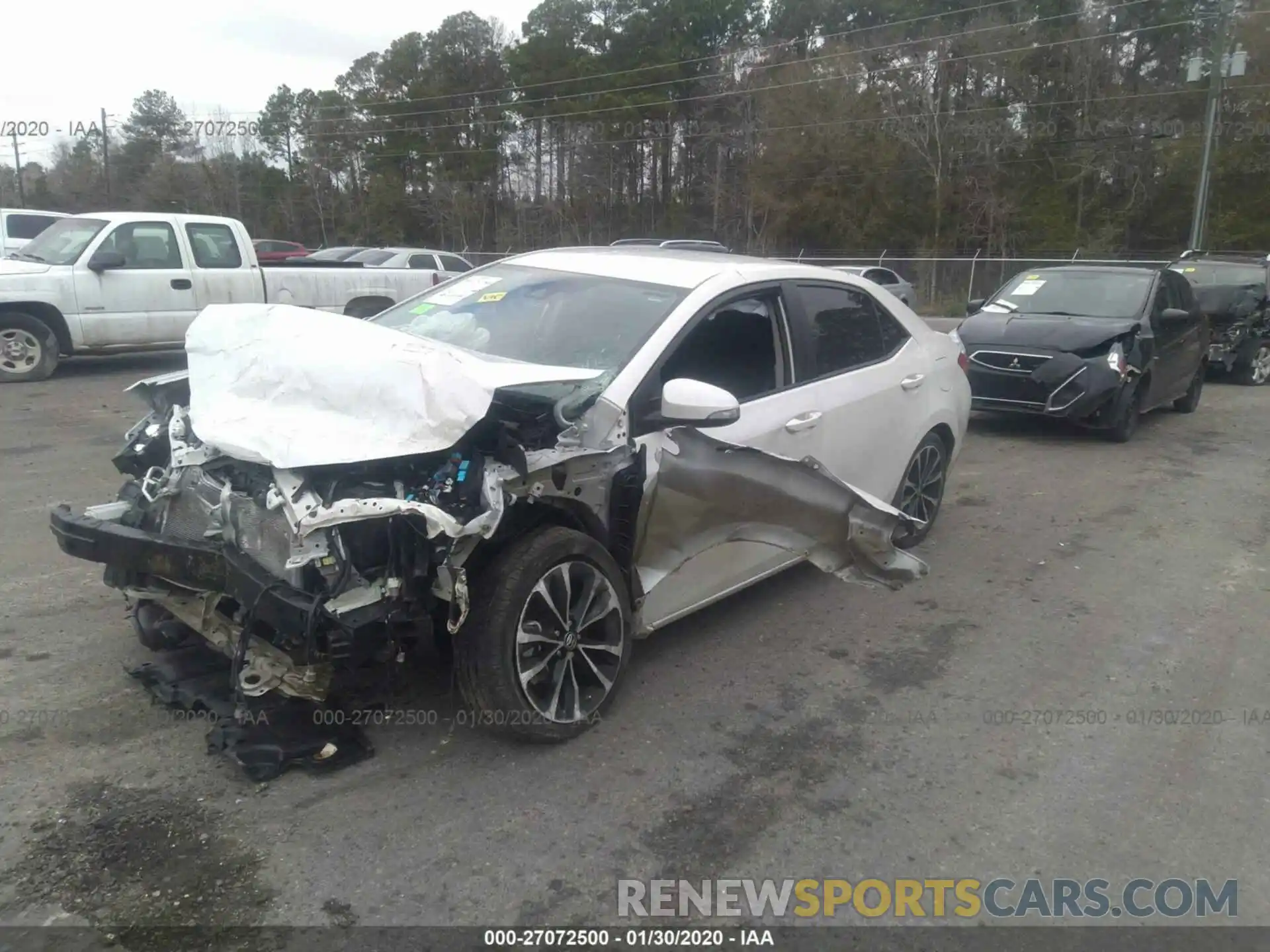 2 Photograph of a damaged car 5YFBURHE4KP924404 TOYOTA COROLLA 2019