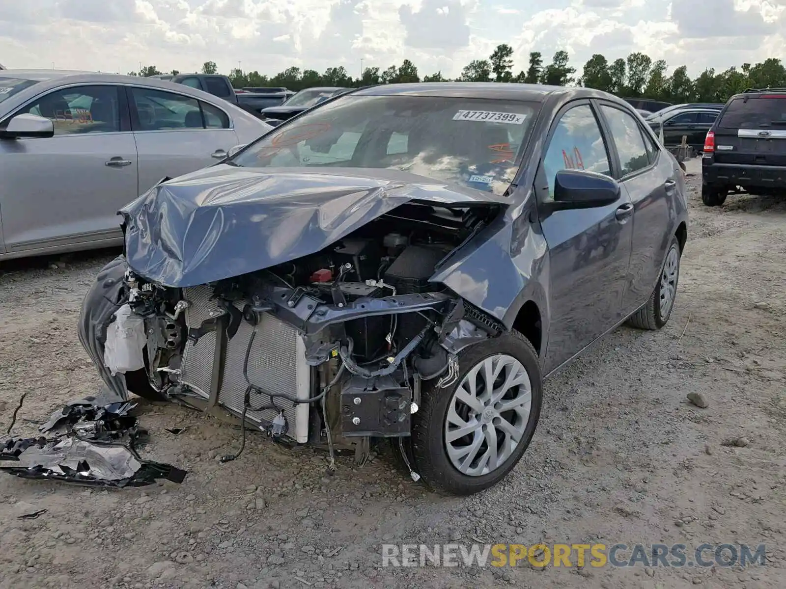 2 Photograph of a damaged car 5YFBURHE4KP924659 TOYOTA COROLLA 2019