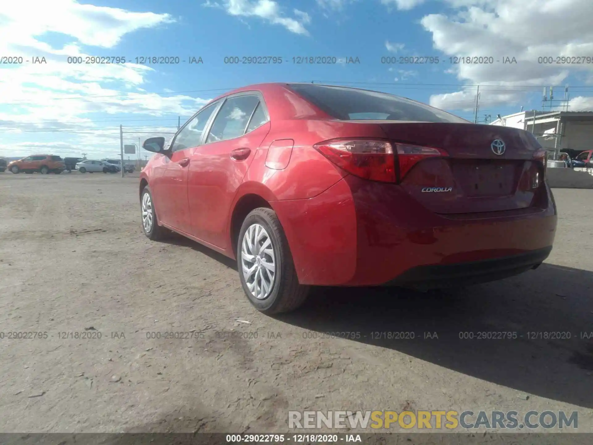 3 Photograph of a damaged car 5YFBURHE4KP925231 TOYOTA COROLLA 2019