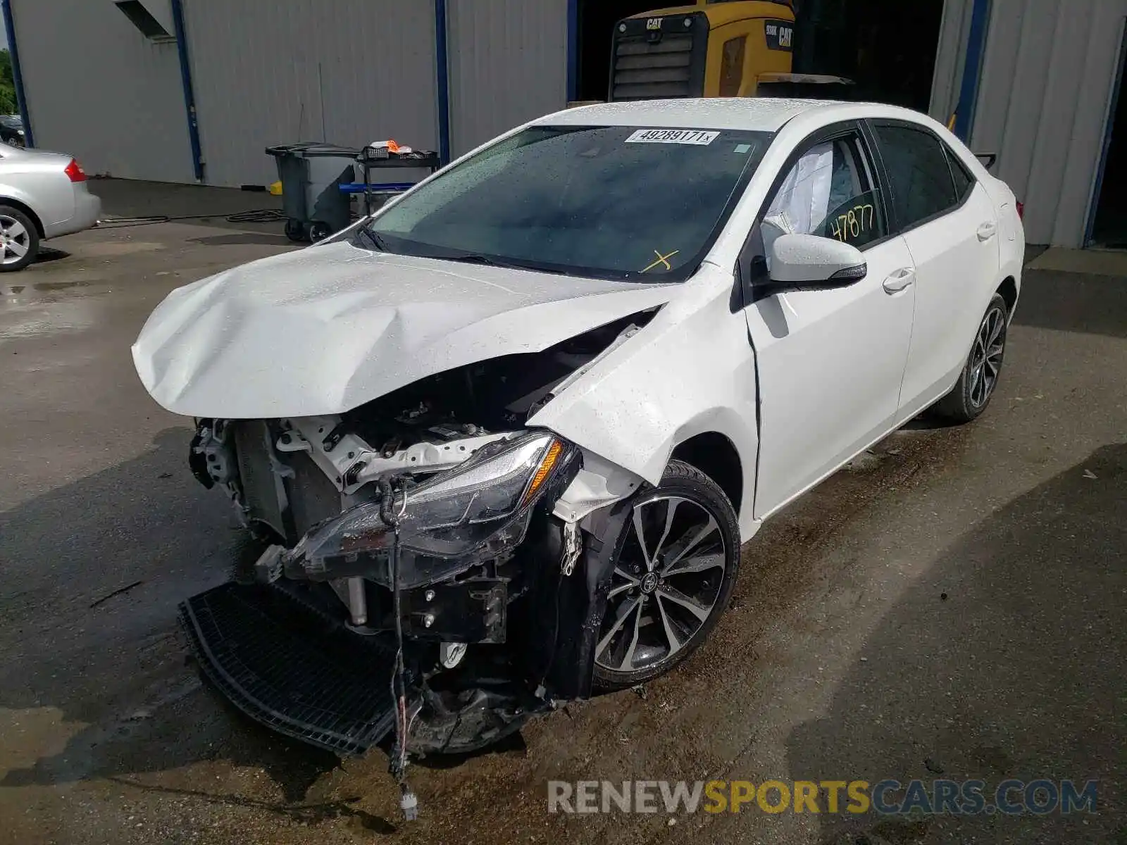 2 Photograph of a damaged car 5YFBURHE4KP925326 TOYOTA COROLLA 2019