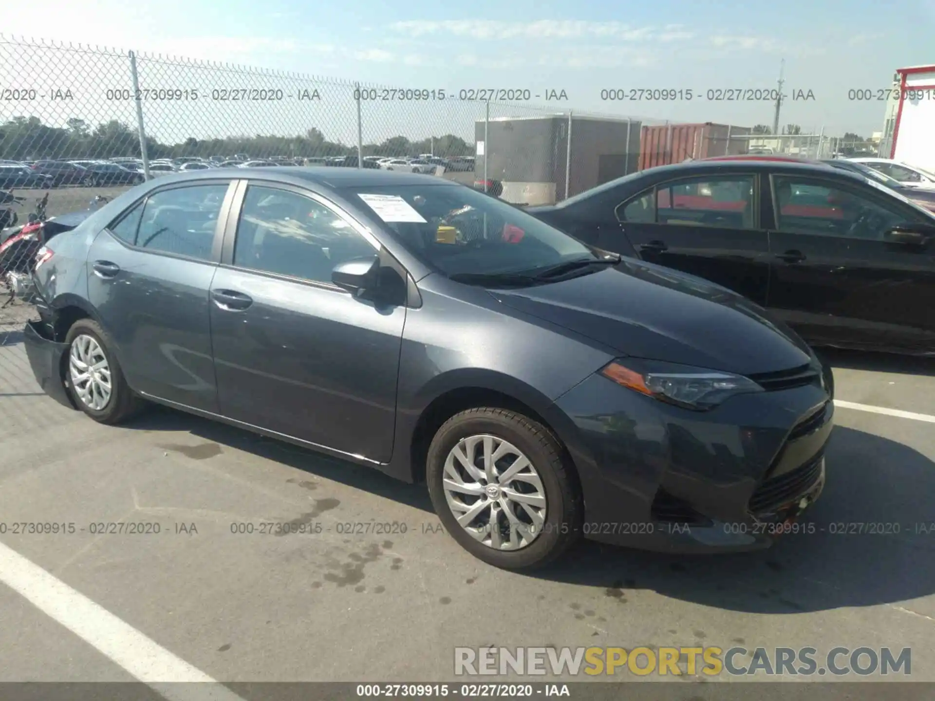 1 Photograph of a damaged car 5YFBURHE4KP925570 TOYOTA COROLLA 2019