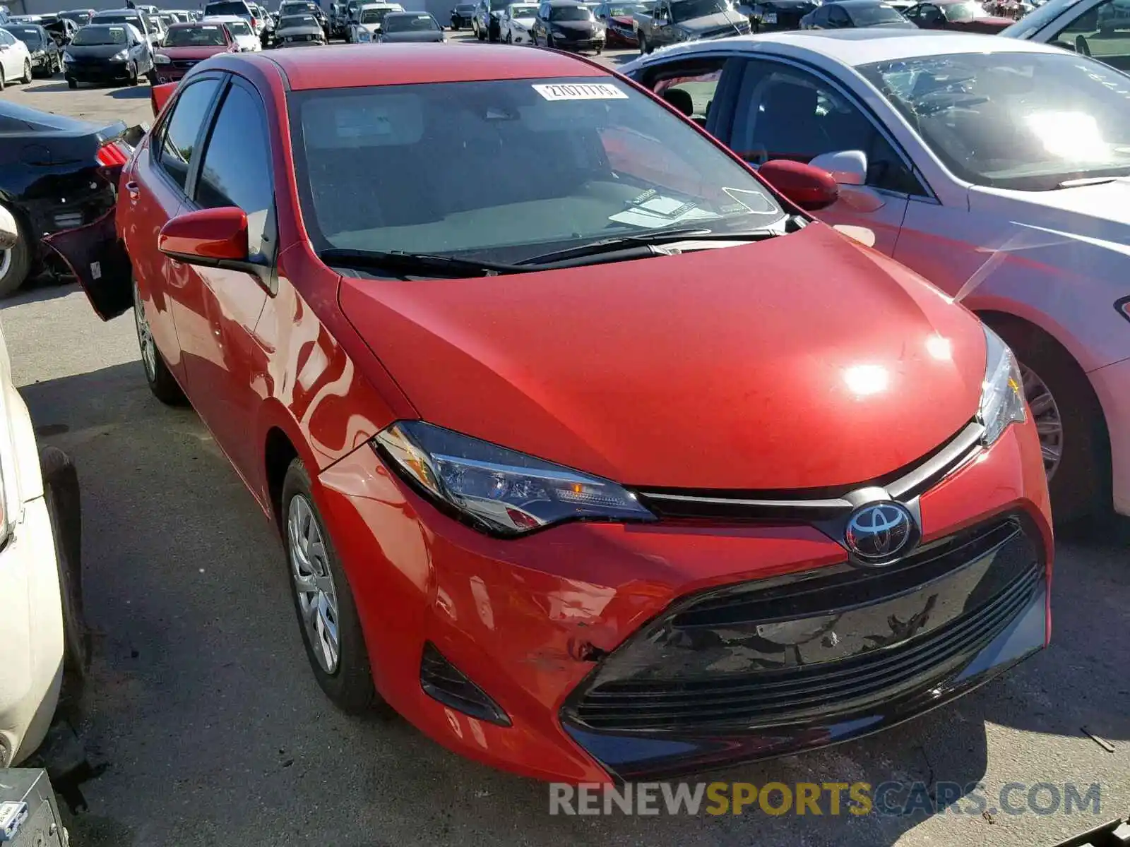 1 Photograph of a damaged car 5YFBURHE4KP926167 TOYOTA COROLLA 2019