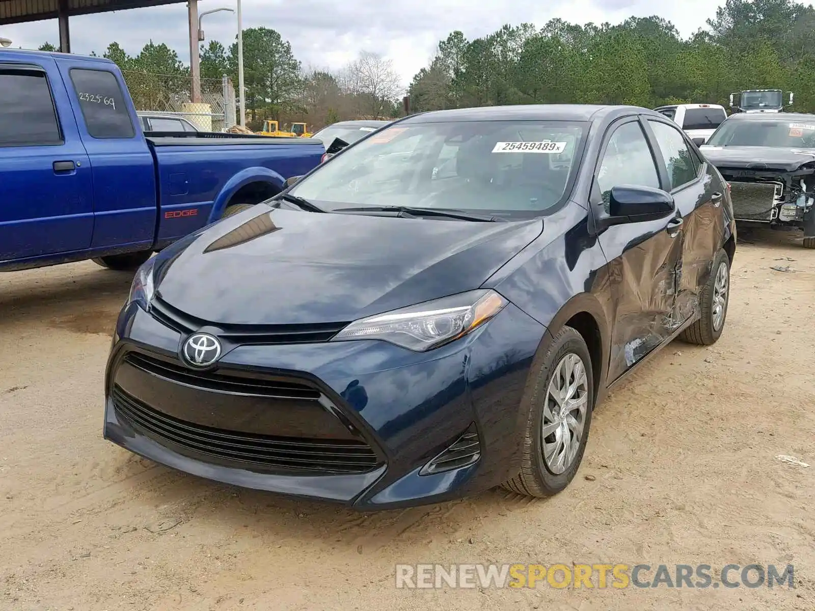 2 Photograph of a damaged car 5YFBURHE4KP926640 TOYOTA COROLLA 2019