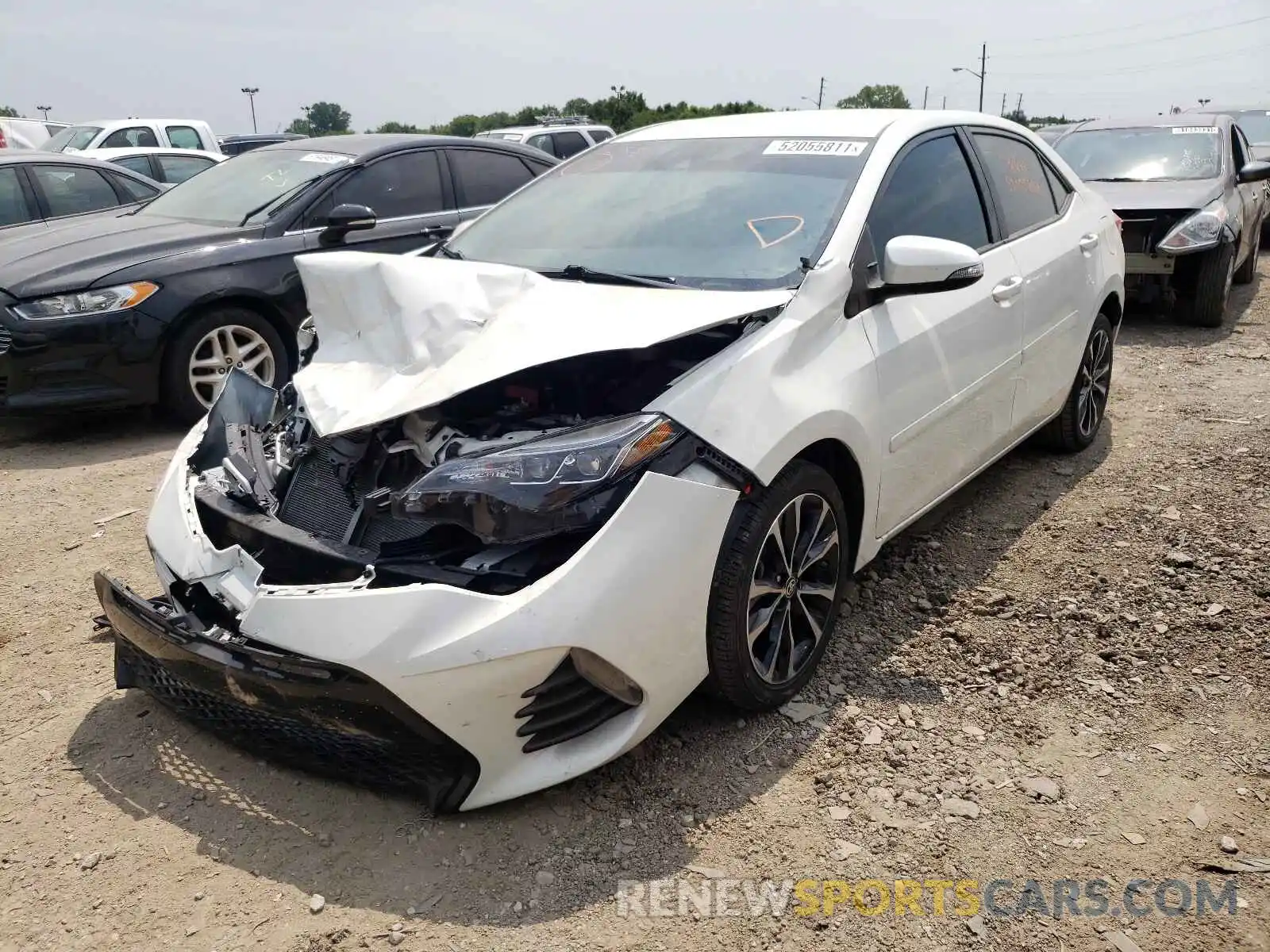 2 Photograph of a damaged car 5YFBURHE4KP926864 TOYOTA COROLLA 2019