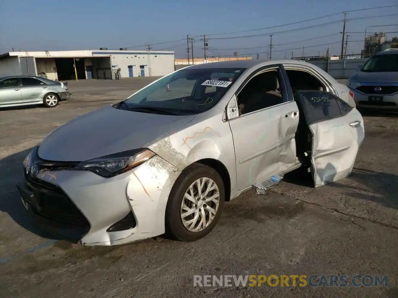 2 Photograph of a damaged car 5YFBURHE4KP927075 TOYOTA COROLLA 2019