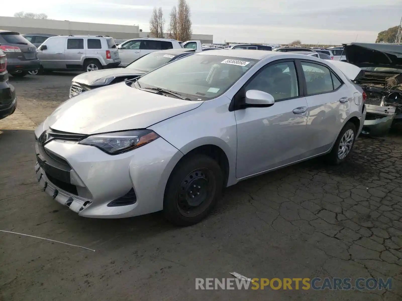 2 Photograph of a damaged car 5YFBURHE4KP927240 TOYOTA COROLLA 2019