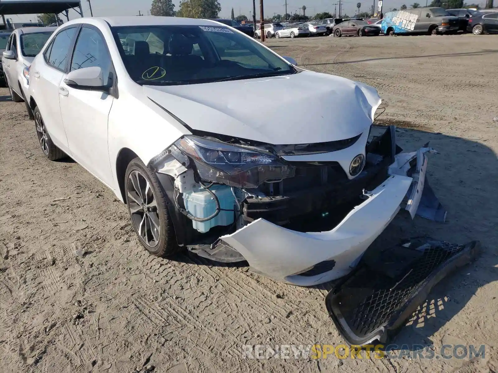 1 Photograph of a damaged car 5YFBURHE4KP927500 TOYOTA COROLLA 2019