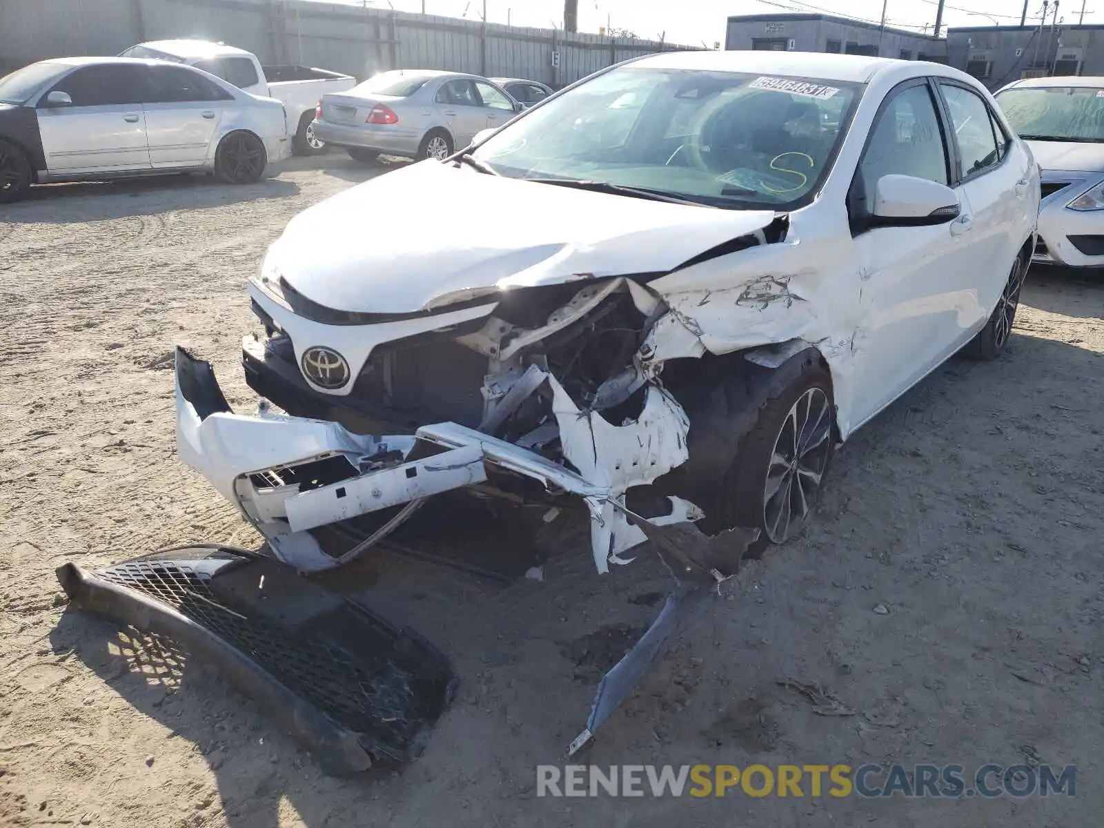 2 Photograph of a damaged car 5YFBURHE4KP927500 TOYOTA COROLLA 2019