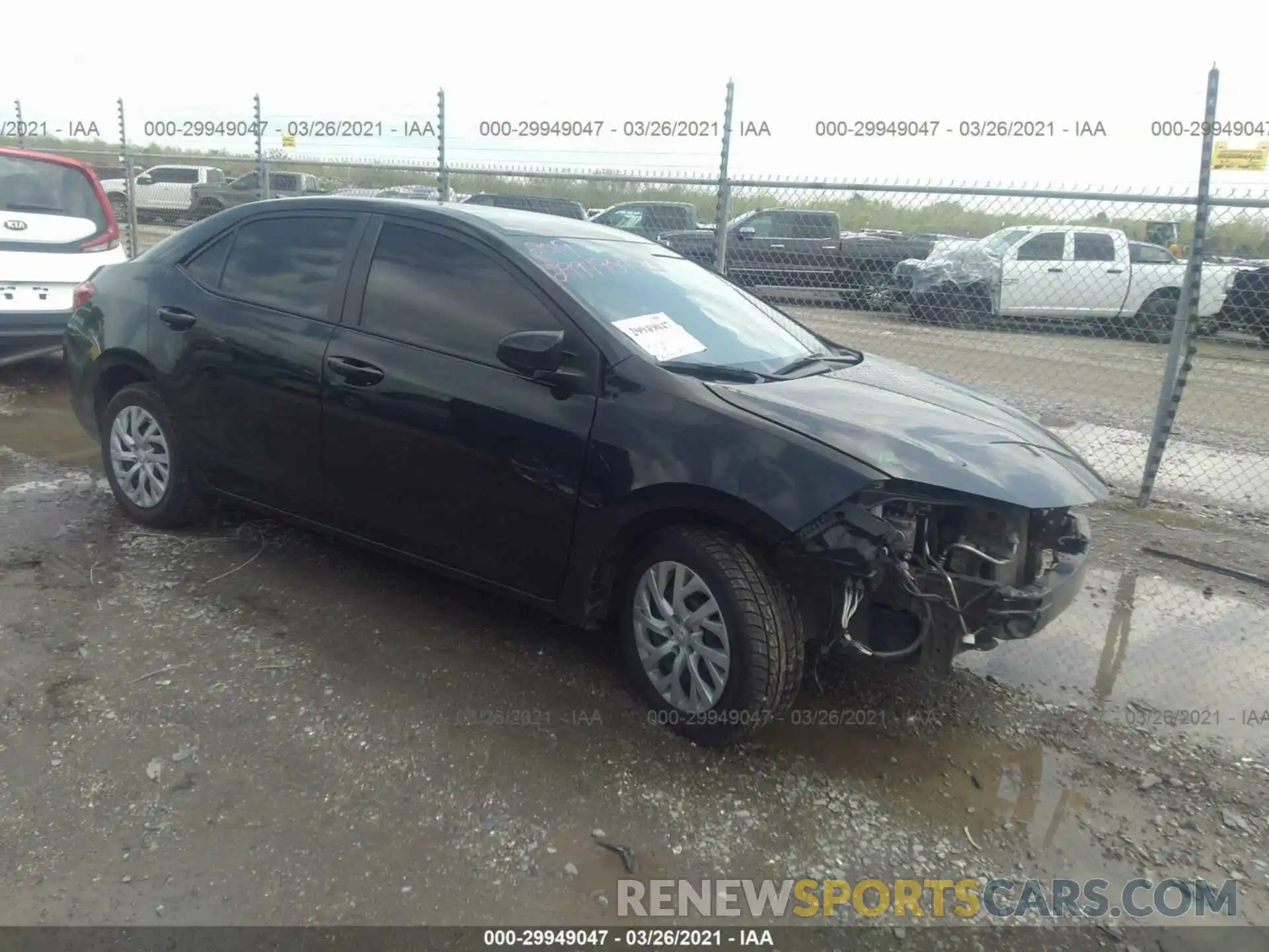 1 Photograph of a damaged car 5YFBURHE4KP927612 TOYOTA COROLLA 2019