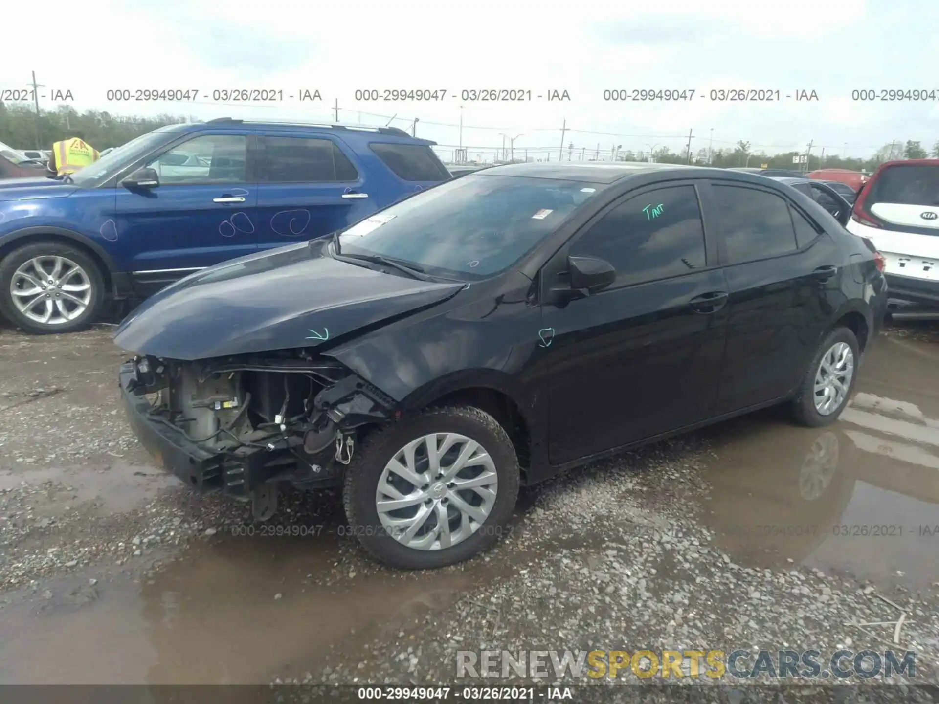 2 Photograph of a damaged car 5YFBURHE4KP927612 TOYOTA COROLLA 2019