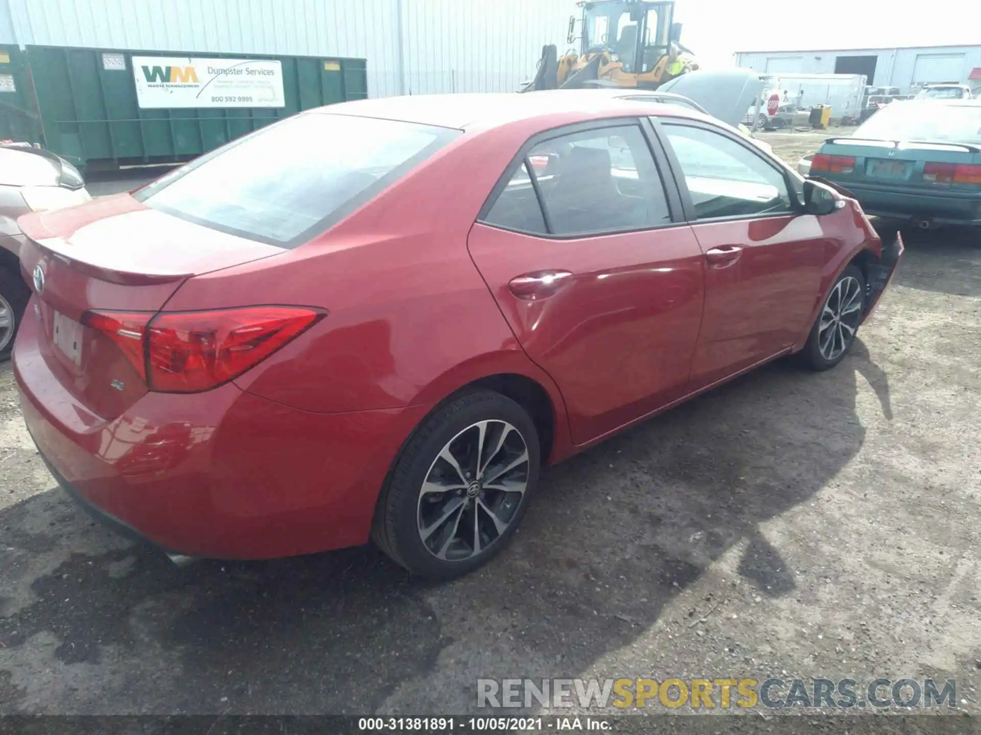 4 Photograph of a damaged car 5YFBURHE4KP927822 TOYOTA COROLLA 2019