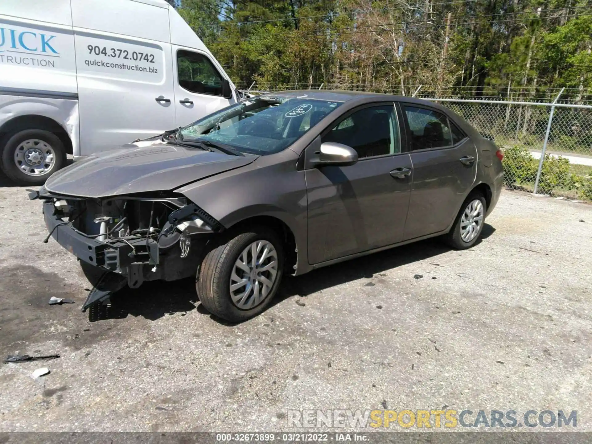 2 Photograph of a damaged car 5YFBURHE4KP928128 TOYOTA COROLLA 2019