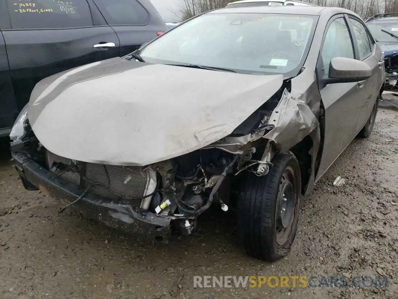 2 Photograph of a damaged car 5YFBURHE4KP928159 TOYOTA COROLLA 2019