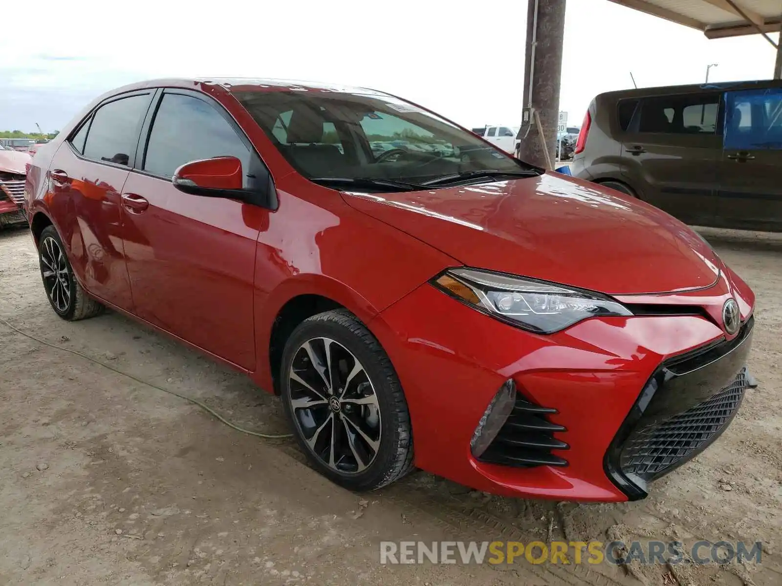 1 Photograph of a damaged car 5YFBURHE4KP928629 TOYOTA COROLLA 2019