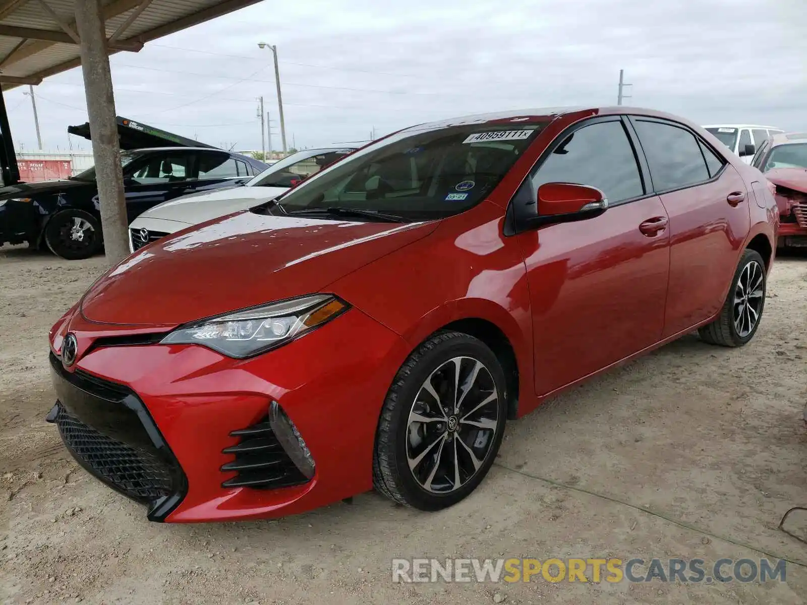 2 Photograph of a damaged car 5YFBURHE4KP928629 TOYOTA COROLLA 2019