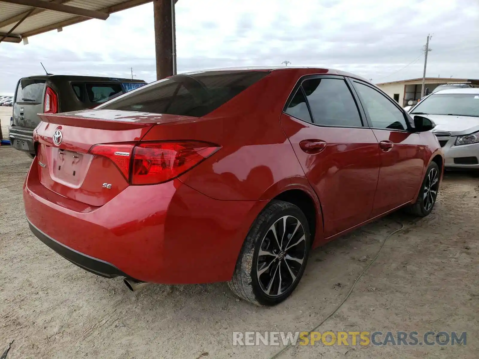 4 Photograph of a damaged car 5YFBURHE4KP928629 TOYOTA COROLLA 2019