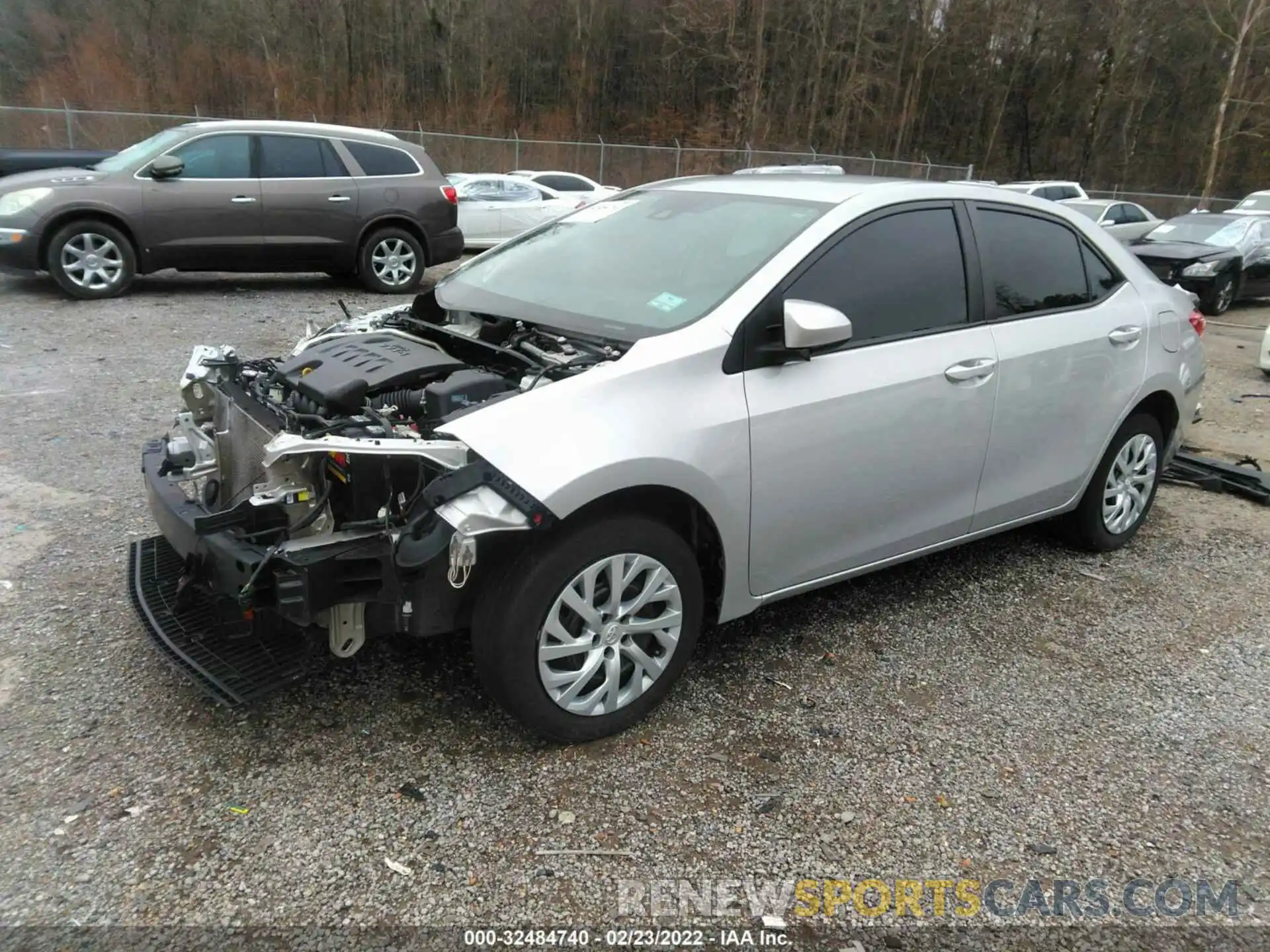 2 Photograph of a damaged car 5YFBURHE4KP928727 TOYOTA COROLLA 2019