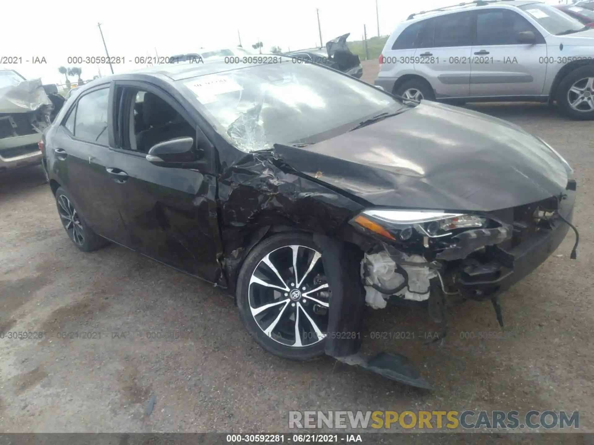 1 Photograph of a damaged car 5YFBURHE4KP929036 TOYOTA COROLLA 2019