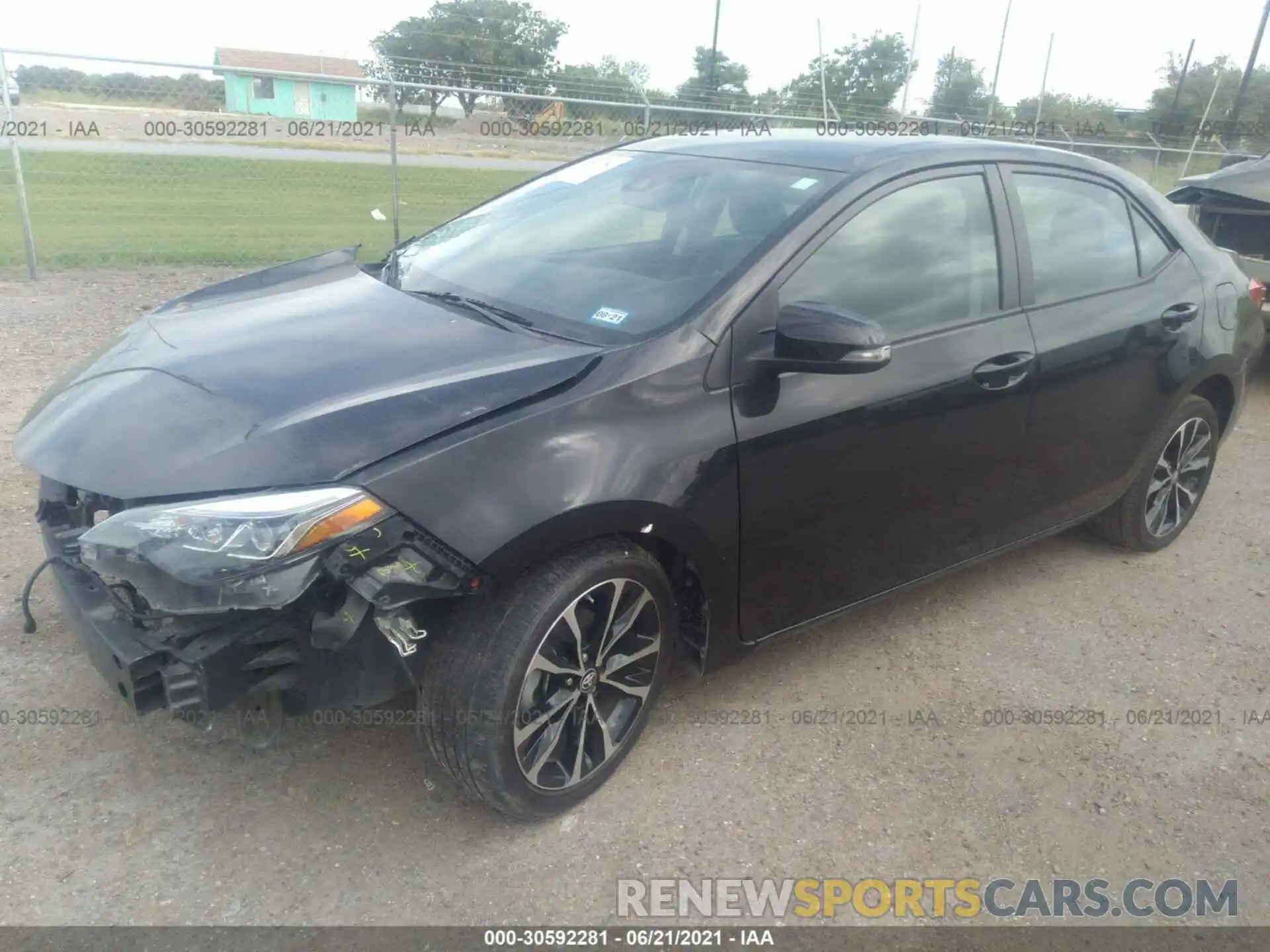 2 Photograph of a damaged car 5YFBURHE4KP929036 TOYOTA COROLLA 2019