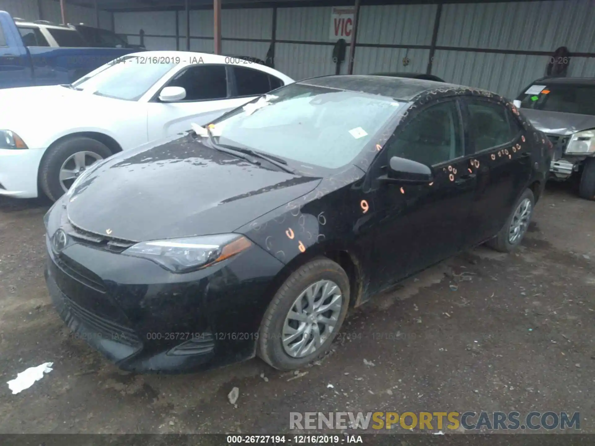 2 Photograph of a damaged car 5YFBURHE4KP929084 TOYOTA COROLLA 2019