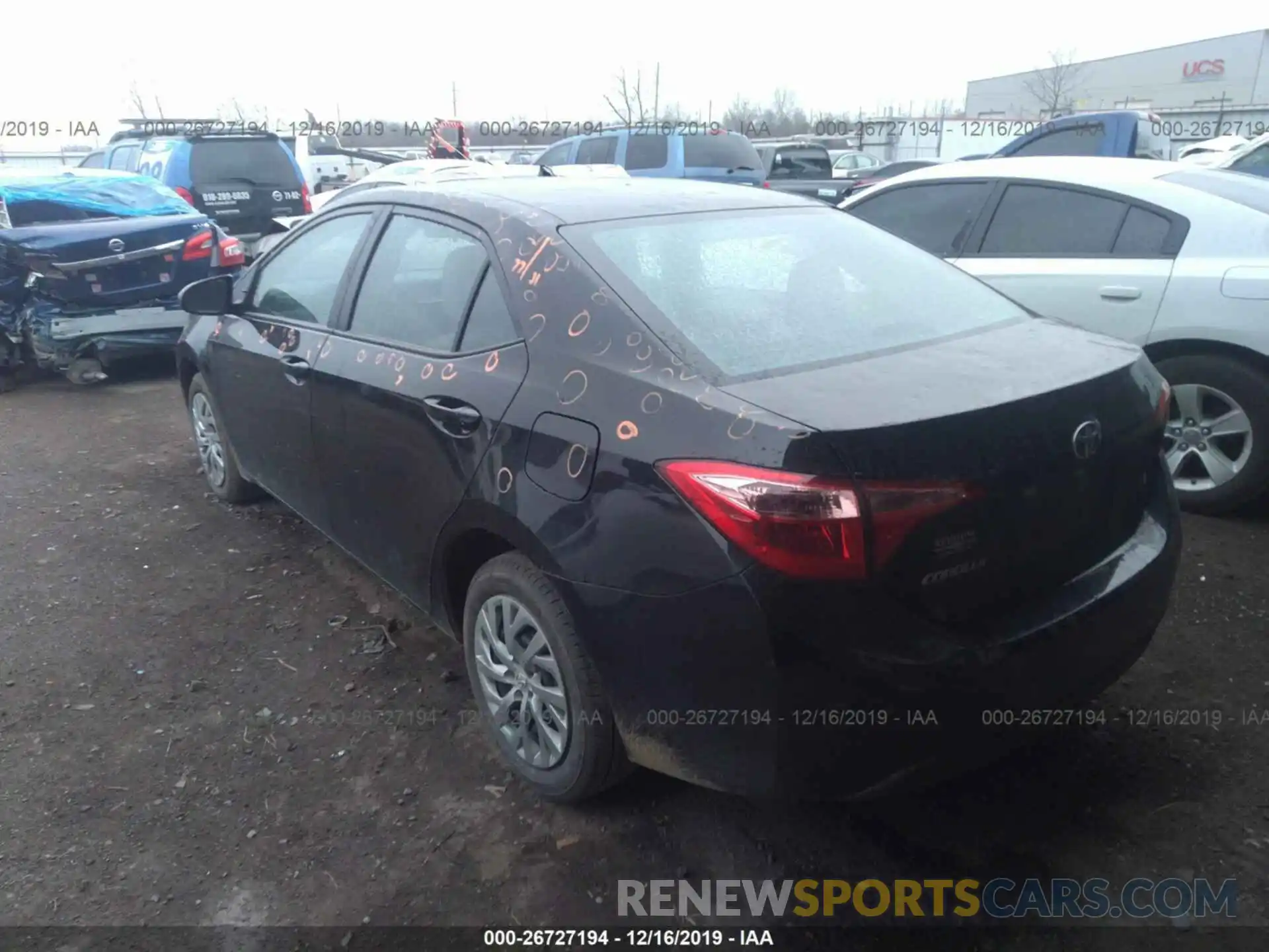 3 Photograph of a damaged car 5YFBURHE4KP929084 TOYOTA COROLLA 2019