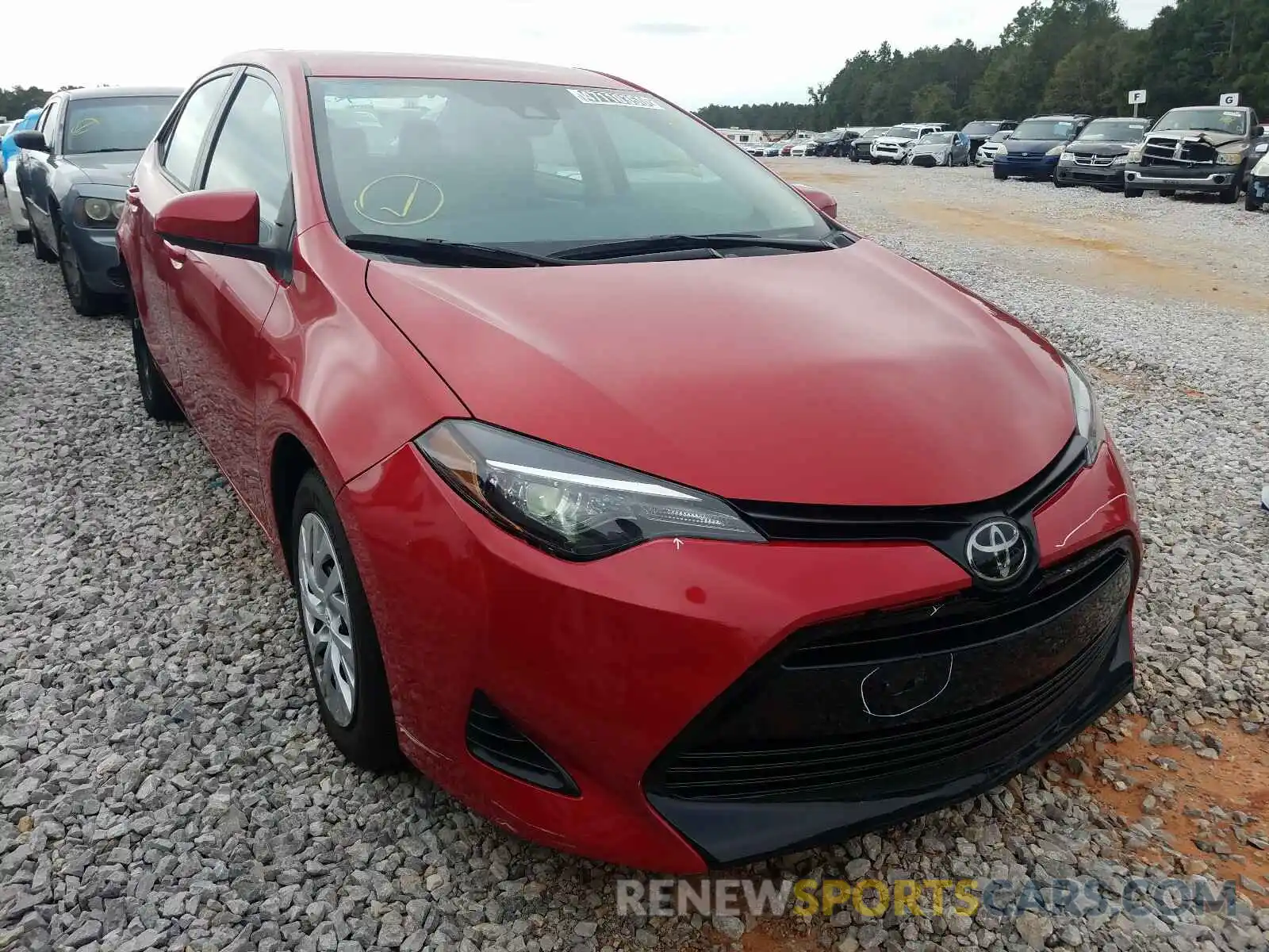 1 Photograph of a damaged car 5YFBURHE4KP929876 TOYOTA COROLLA 2019