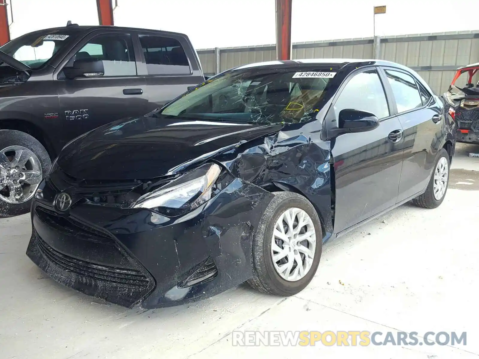 2 Photograph of a damaged car 5YFBURHE4KP930509 TOYOTA COROLLA 2019