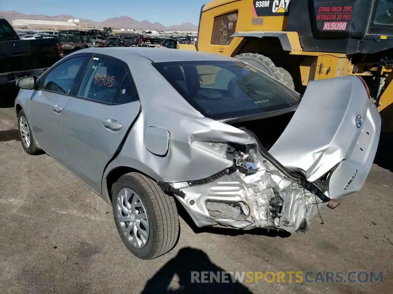 3 Photograph of a damaged car 5YFBURHE4KP930946 TOYOTA COROLLA 2019