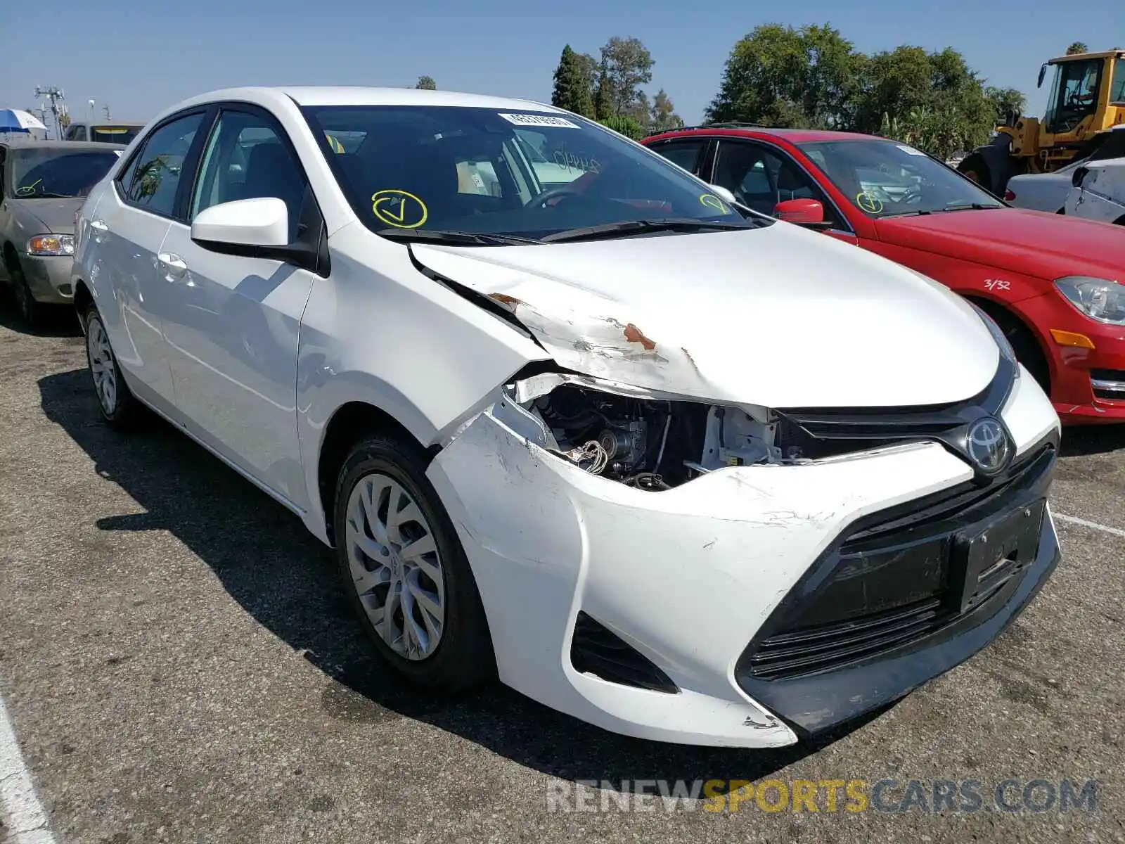 1 Photograph of a damaged car 5YFBURHE4KP931238 TOYOTA COROLLA 2019