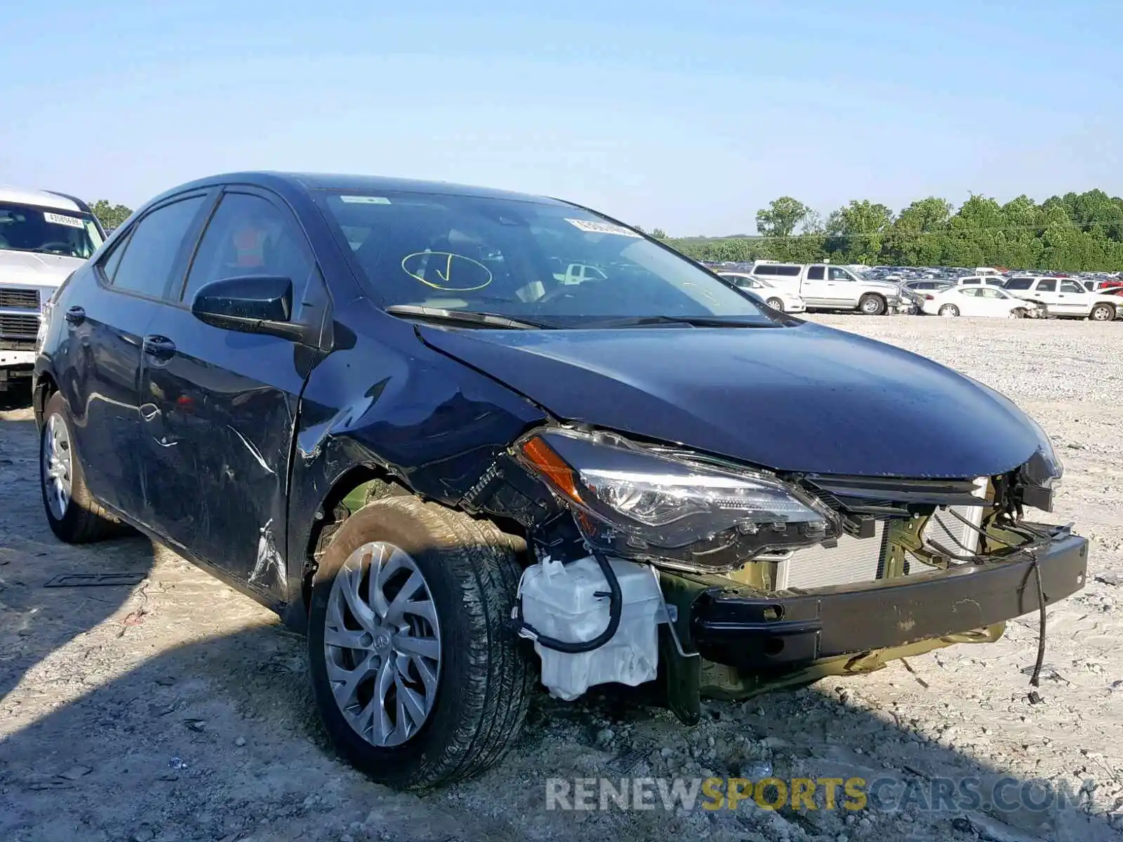 1 Photograph of a damaged car 5YFBURHE4KP931448 TOYOTA COROLLA 2019