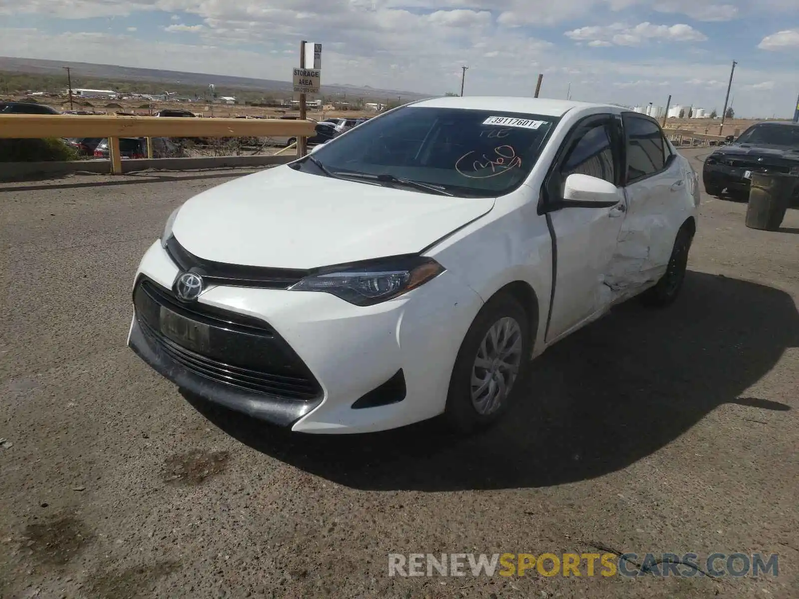 2 Photograph of a damaged car 5YFBURHE4KP932731 TOYOTA COROLLA 2019