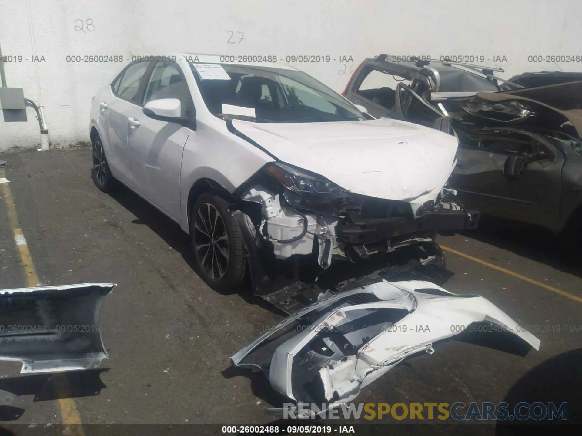 1 Photograph of a damaged car 5YFBURHE4KP933670 TOYOTA COROLLA 2019