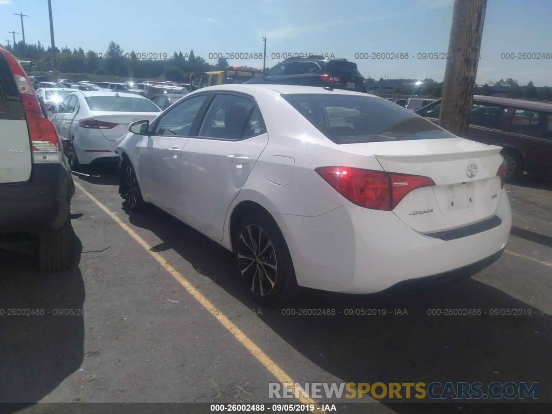 3 Photograph of a damaged car 5YFBURHE4KP933670 TOYOTA COROLLA 2019