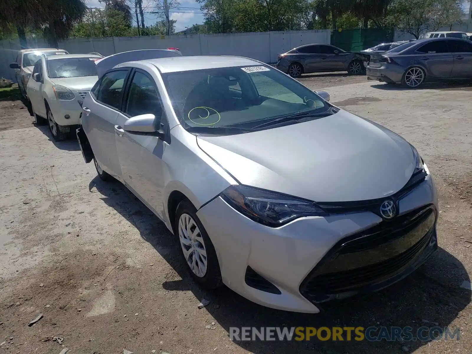 1 Photograph of a damaged car 5YFBURHE4KP934057 TOYOTA COROLLA 2019