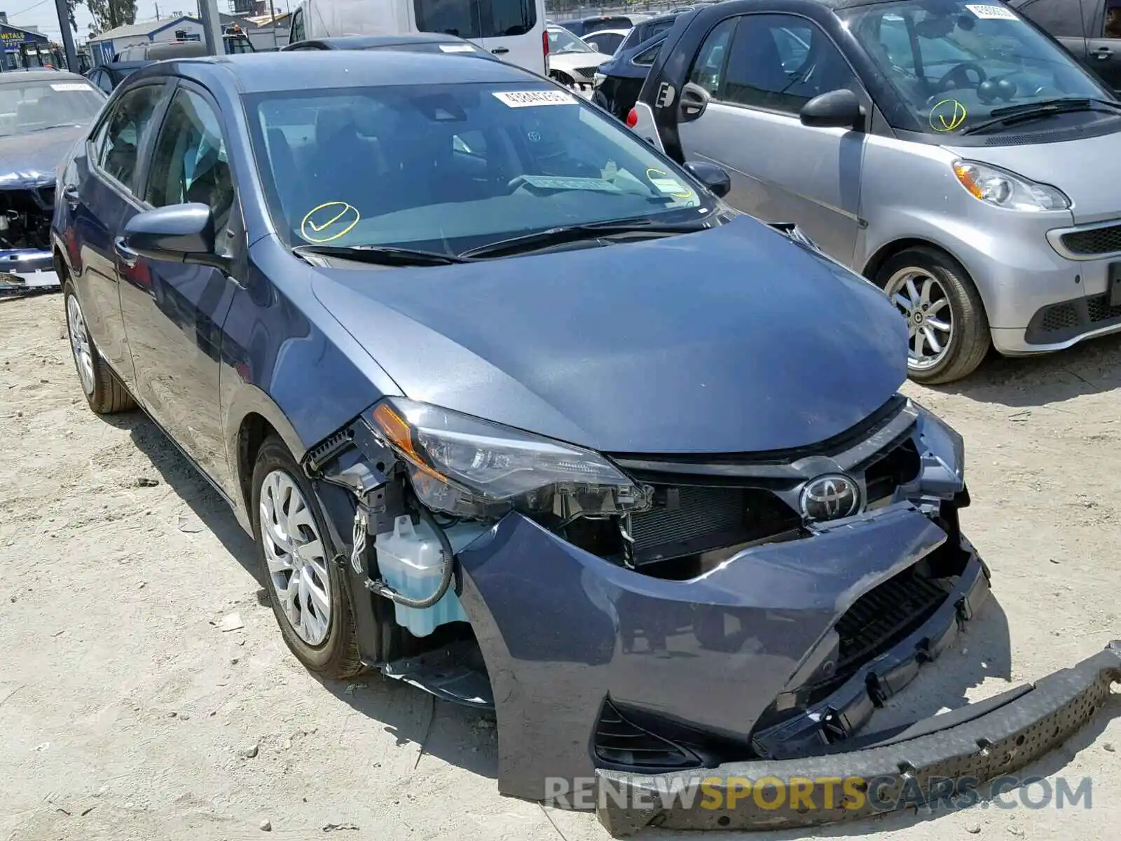 1 Photograph of a damaged car 5YFBURHE4KP935032 TOYOTA COROLLA 2019