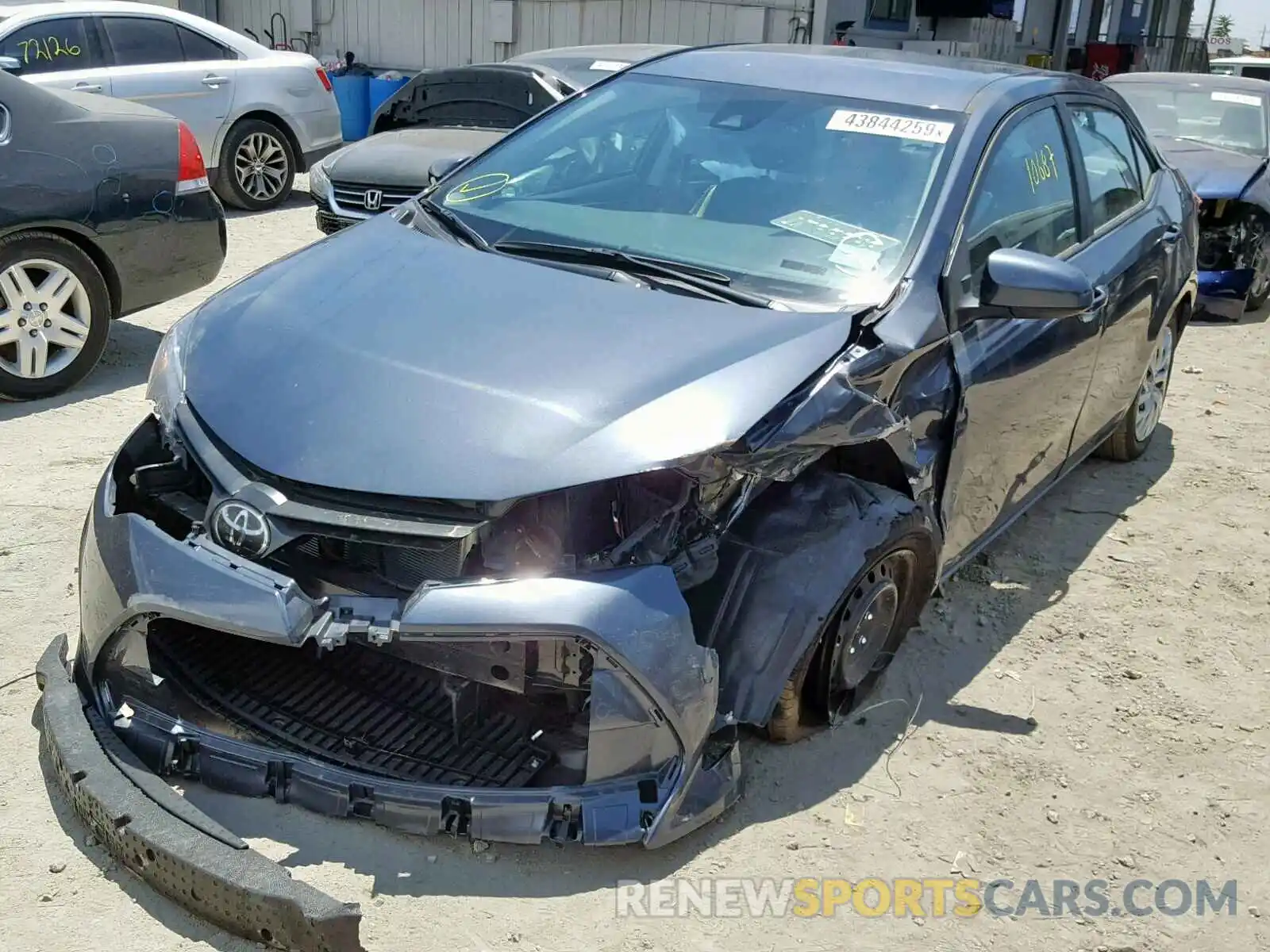 2 Photograph of a damaged car 5YFBURHE4KP935032 TOYOTA COROLLA 2019