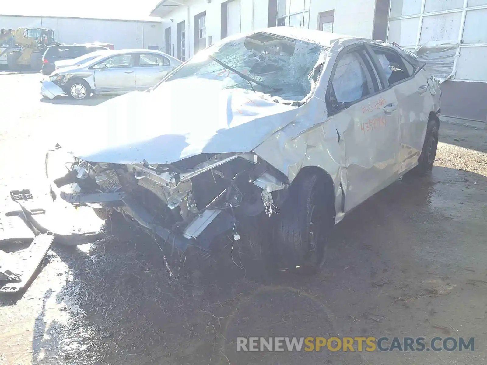 2 Photograph of a damaged car 5YFBURHE4KP935046 TOYOTA COROLLA 2019
