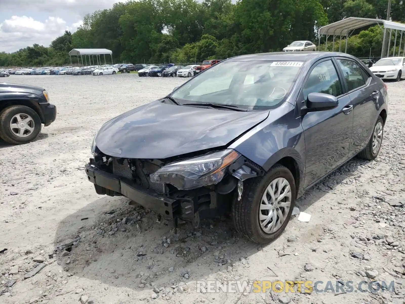 2 Photograph of a damaged car 5YFBURHE4KP935080 TOYOTA COROLLA 2019