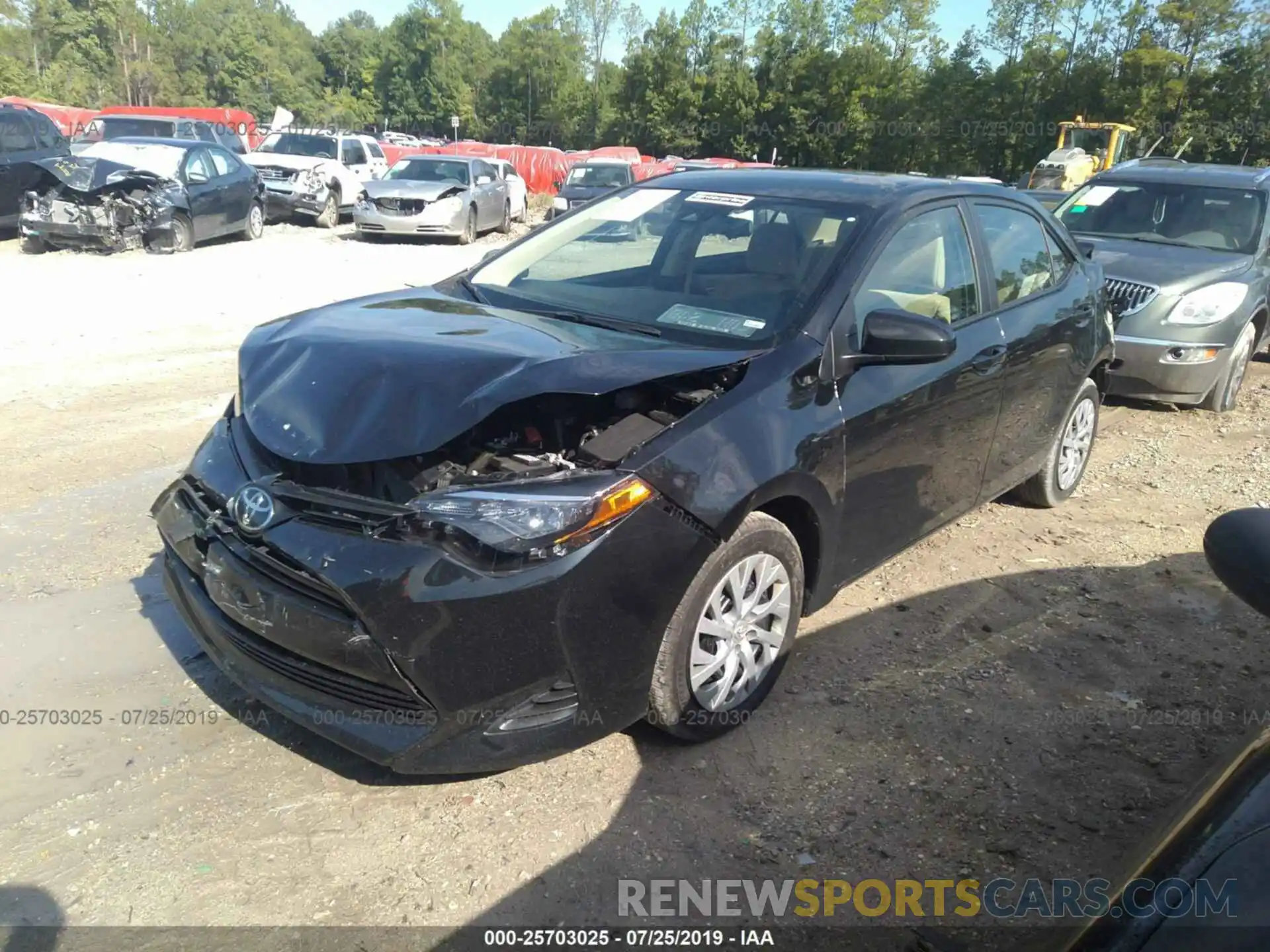 2 Photograph of a damaged car 5YFBURHE4KP935273 TOYOTA COROLLA 2019